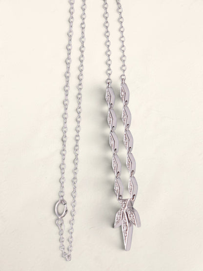 10k WG Disney Snowflake Necklace