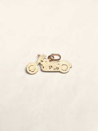 14k Motorcycle Pendant