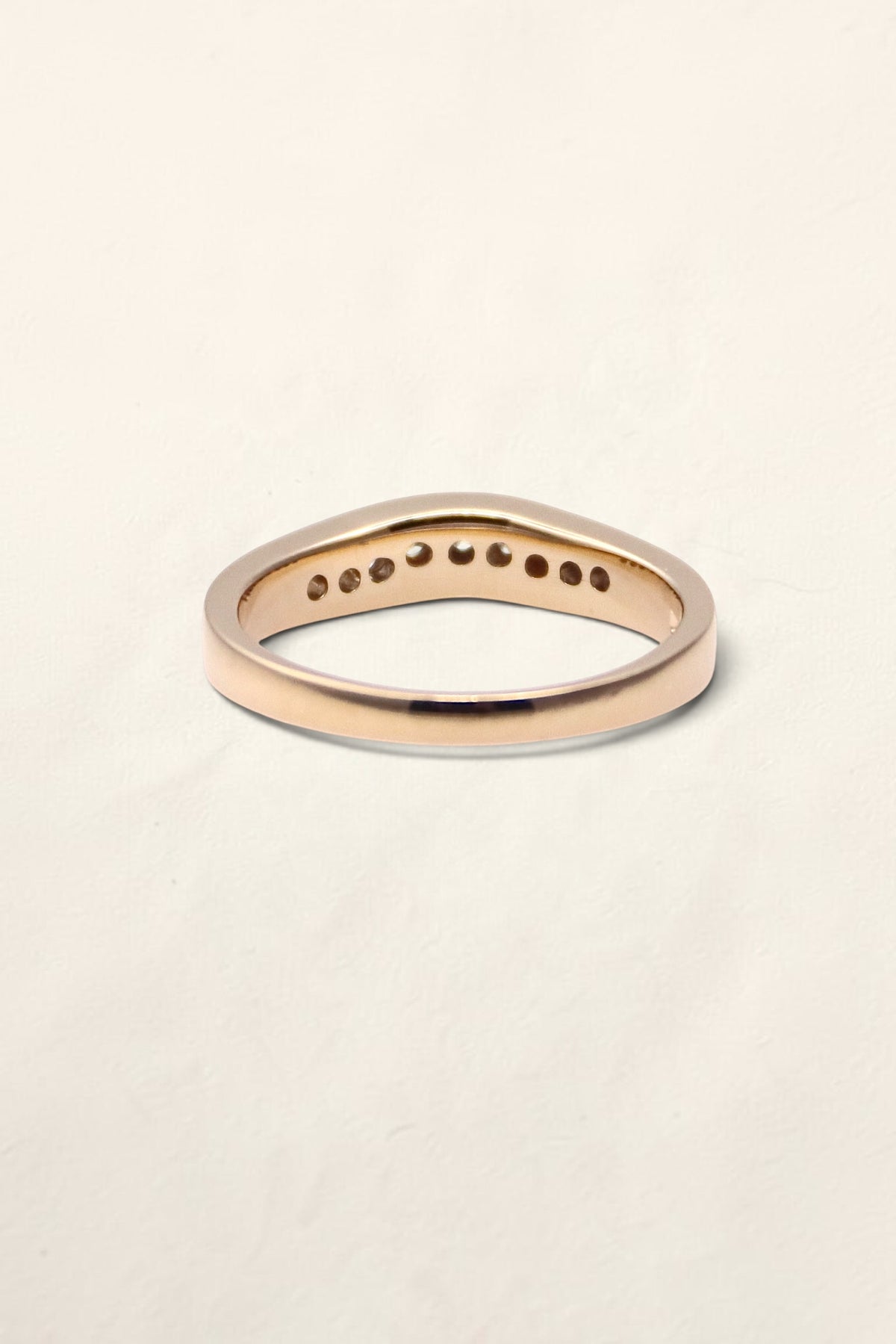14K Yellow Gold Diamond Band