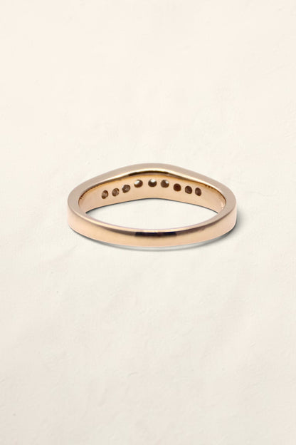 14K Yellow Gold Diamond Band