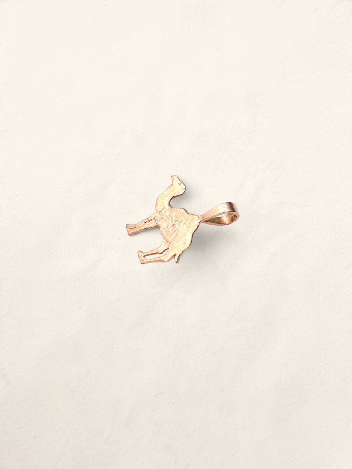 14k Camel Pendant