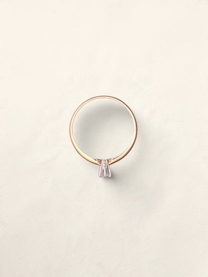 10k Round Diamond Solitaire Ring