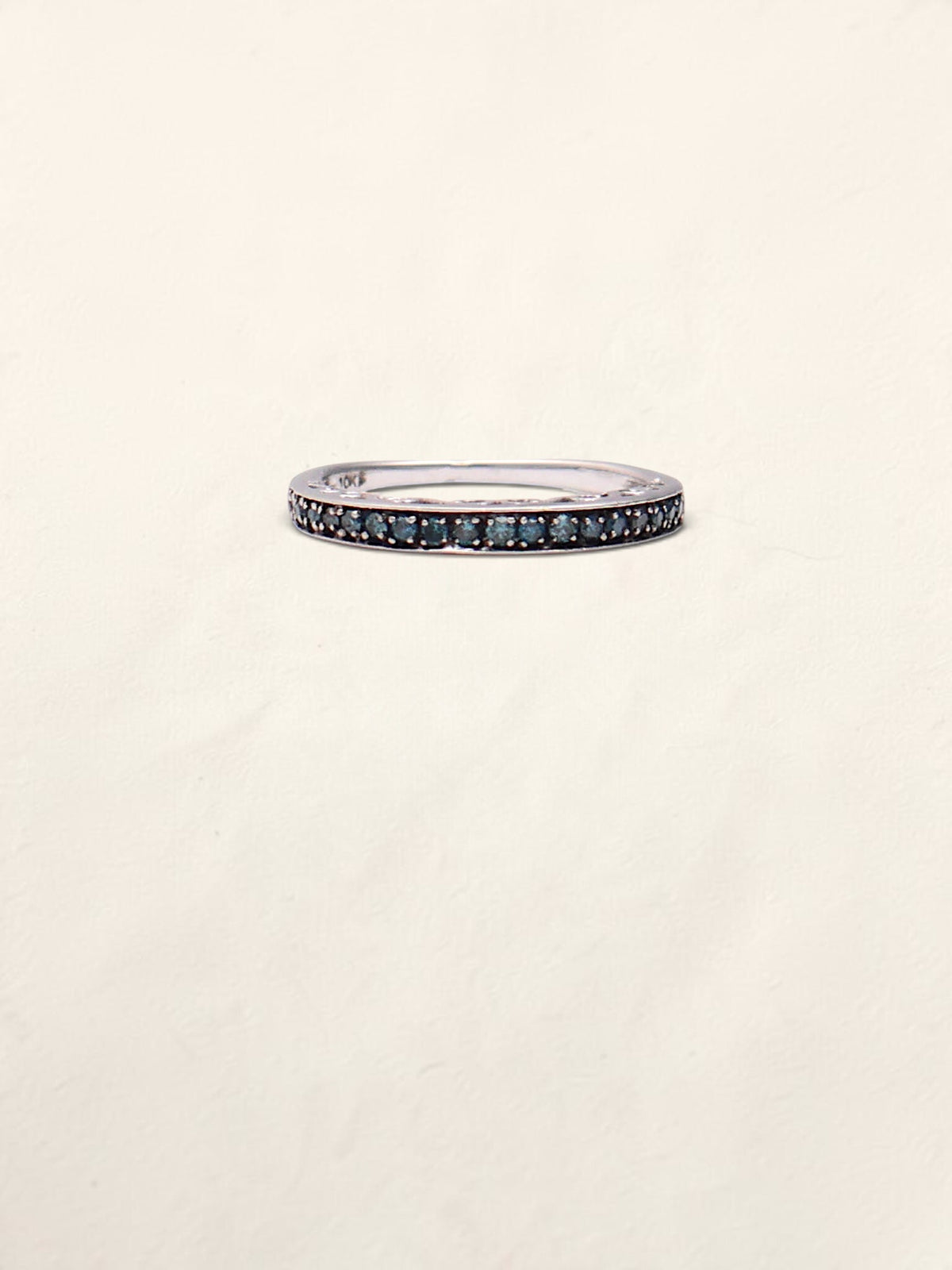 10k Blue Diamond Band