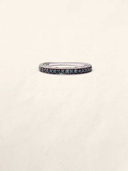 10k Blue Diamond Band
