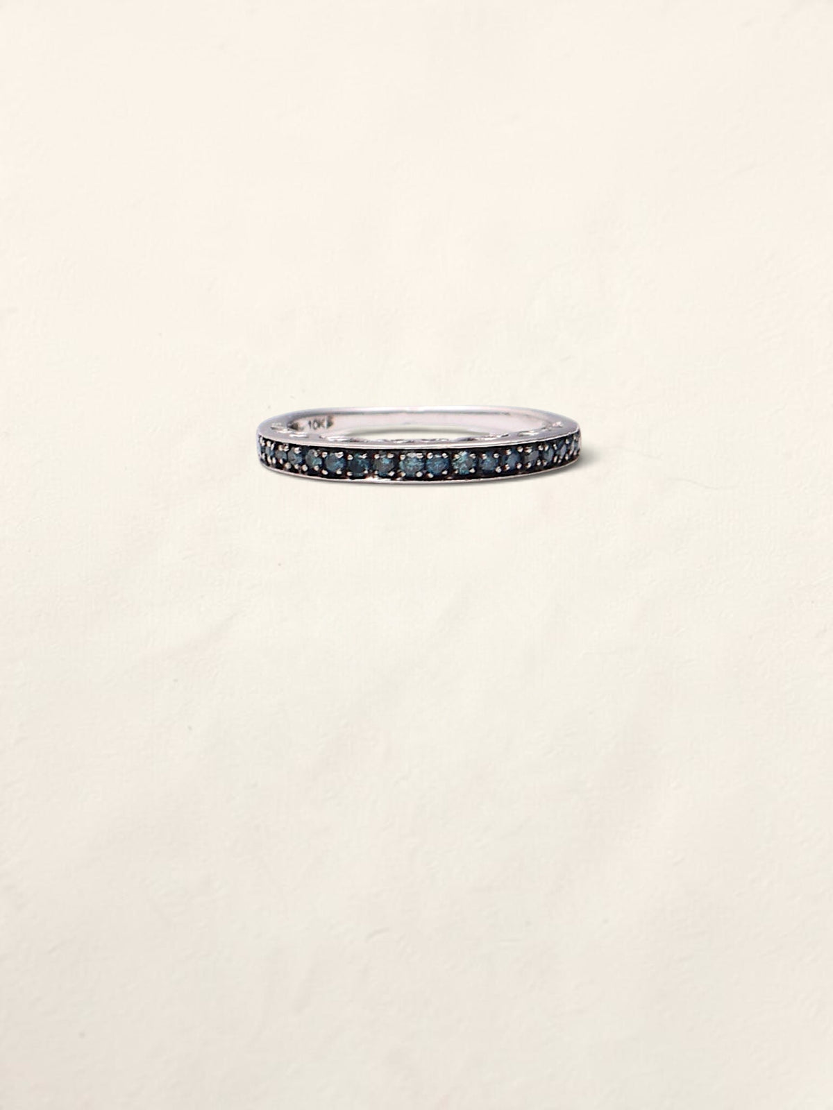10k Blue Diamond Band