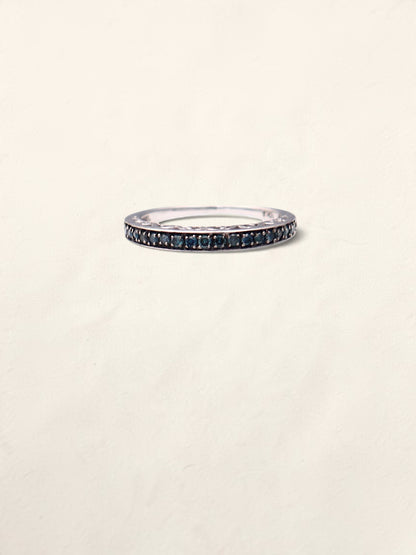10k Blue Diamond Band