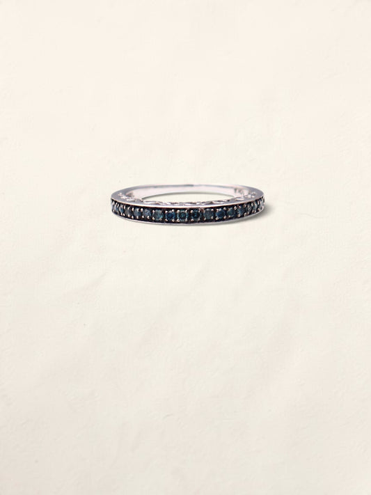 10k Blue Diamond Band
