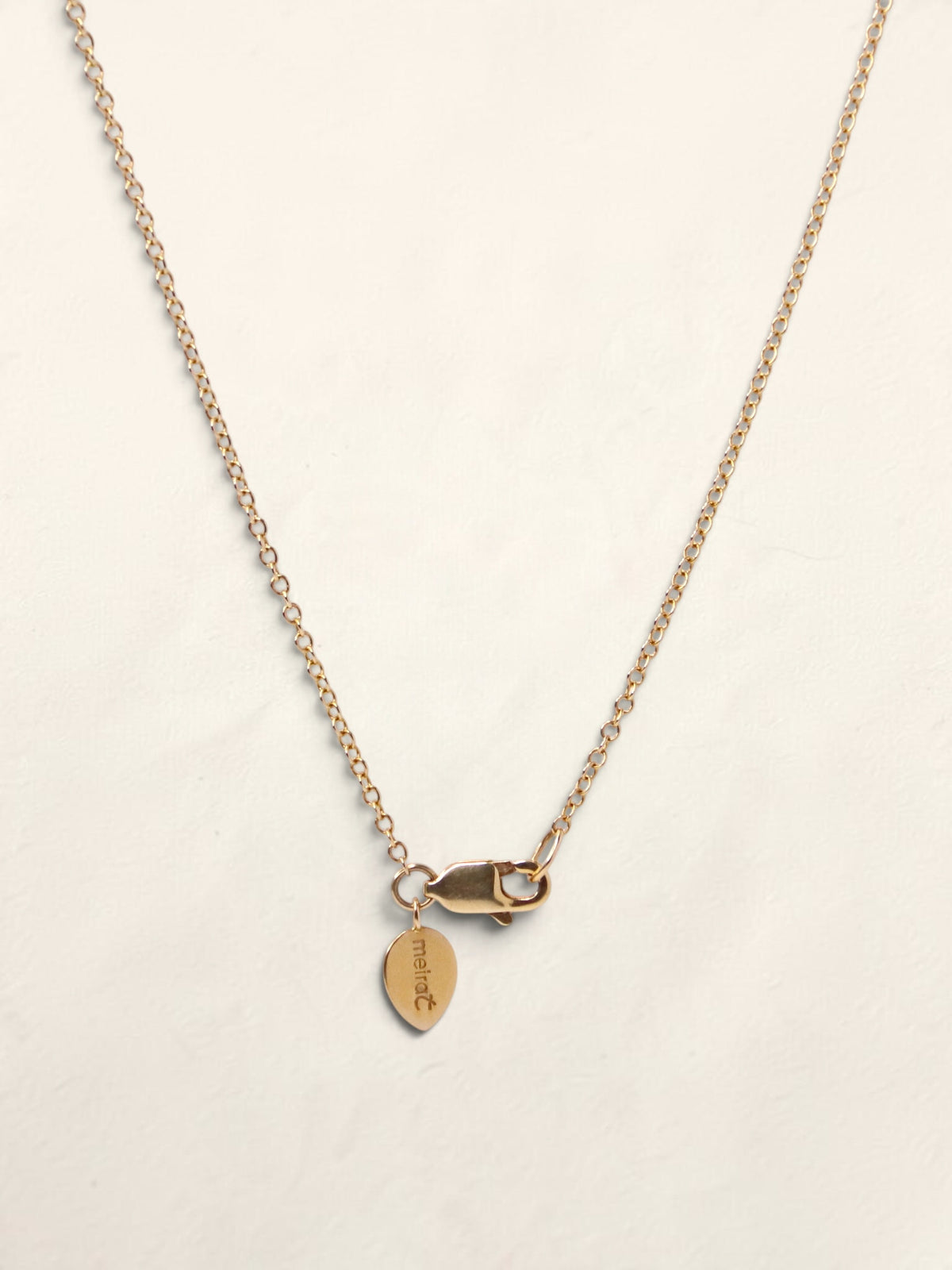 14K Yellow Gold Diamond Station Necklace