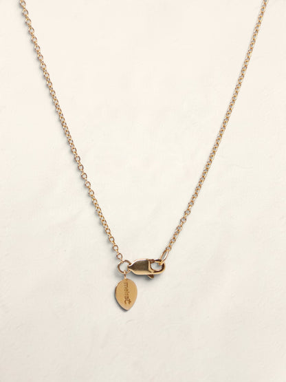 14K Yellow Gold Diamond Station Necklace