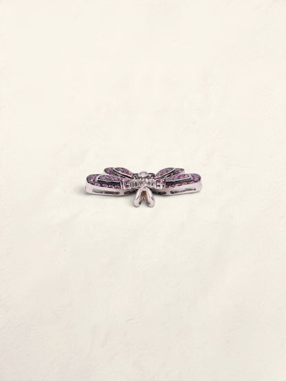 18K Sapphire and Diamond Butterfly Pendant