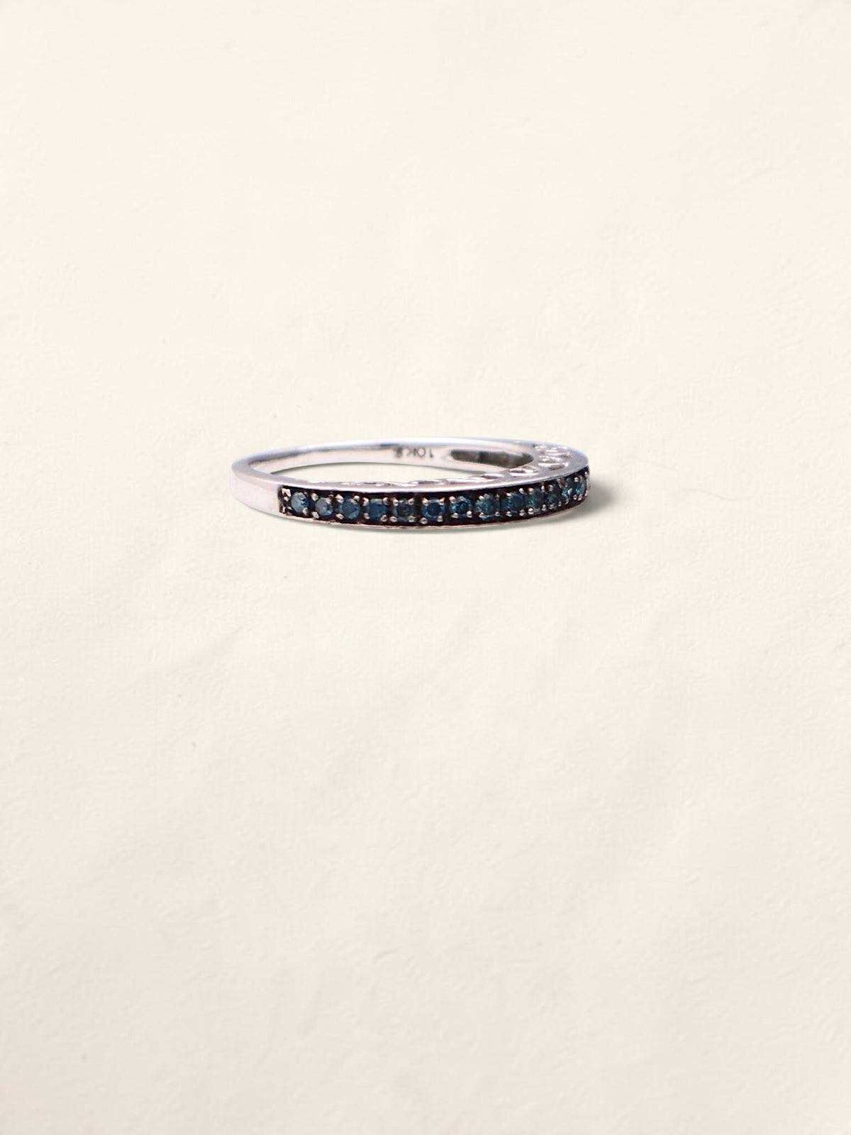 10k Blue Diamond Band