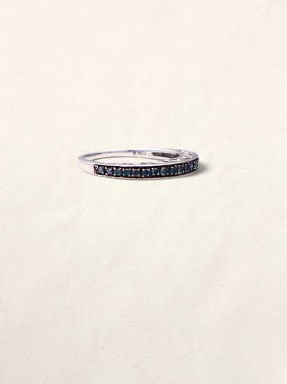 10k Blue Diamond Band