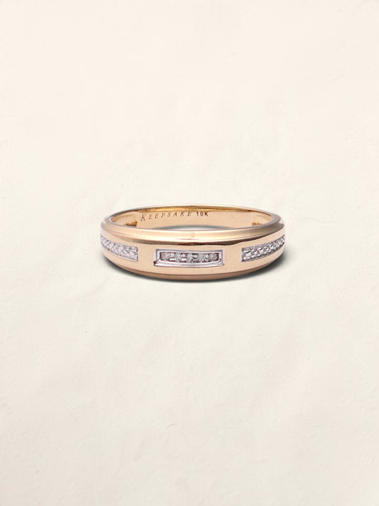 10k Diamond Wedding Band