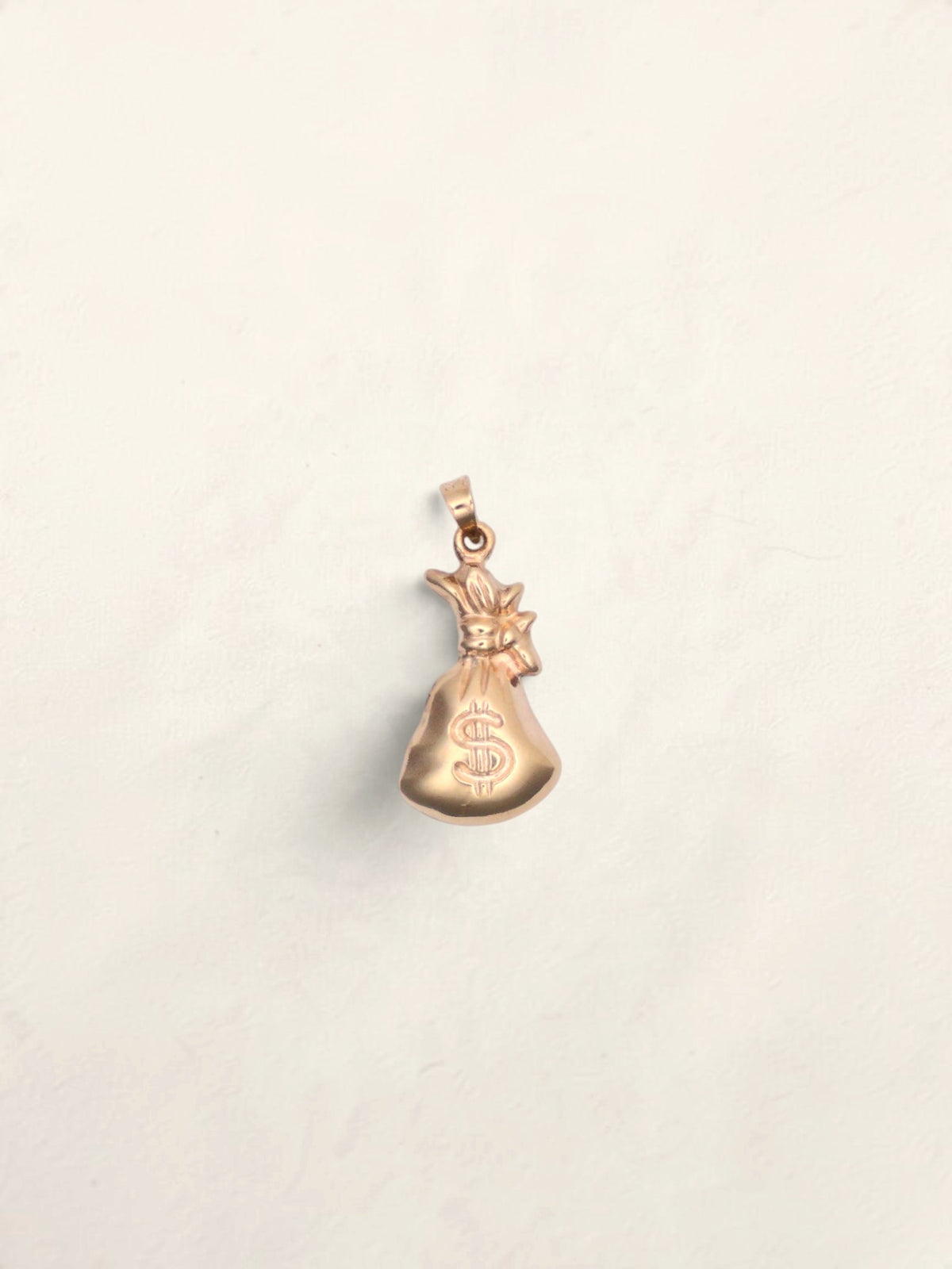 10k Gold Money Bag Pendant