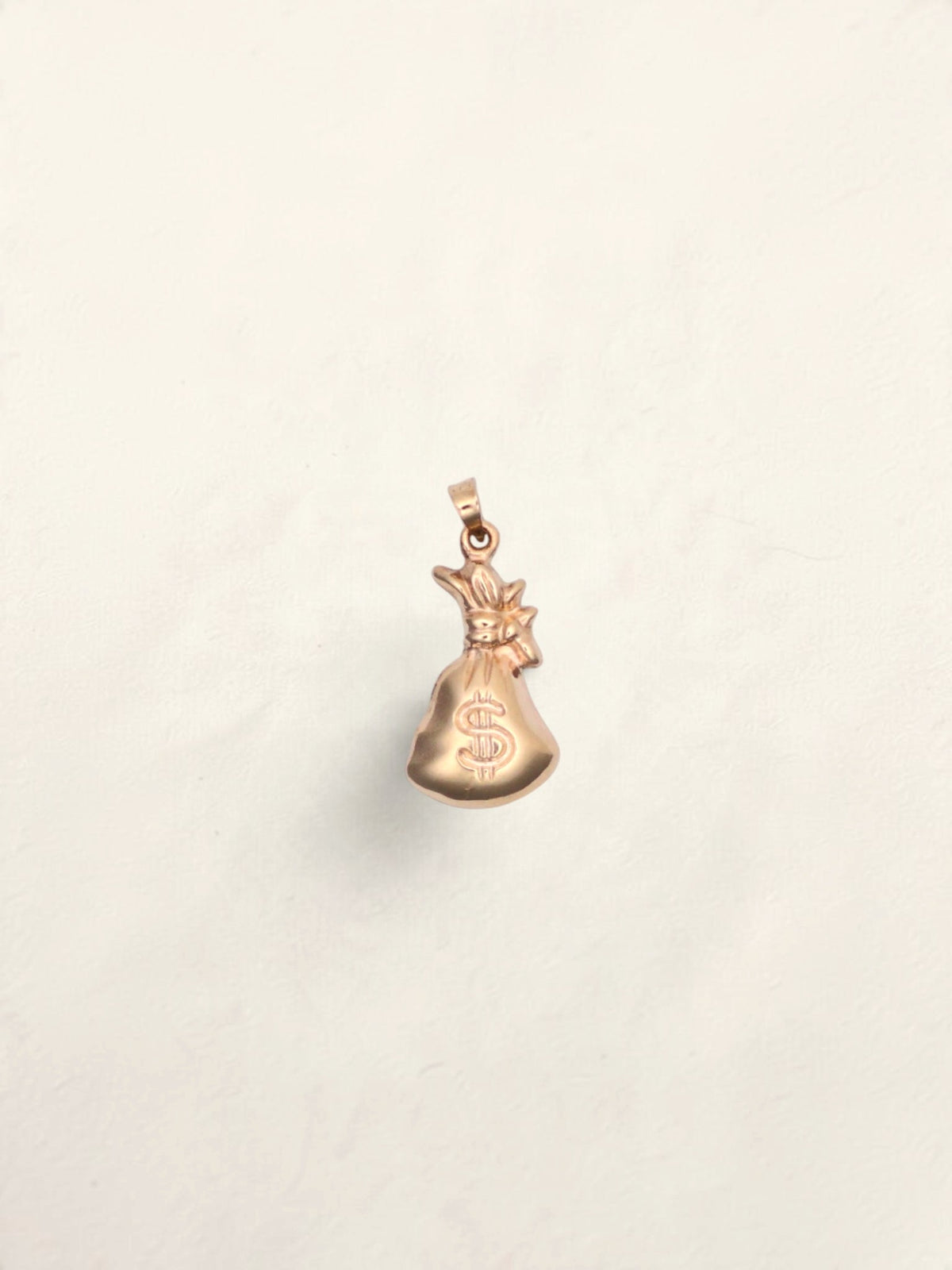 10k Gold Money Bag Pendant