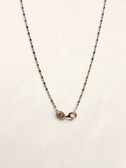 14K Yellow Gold Beaded Link Necklace