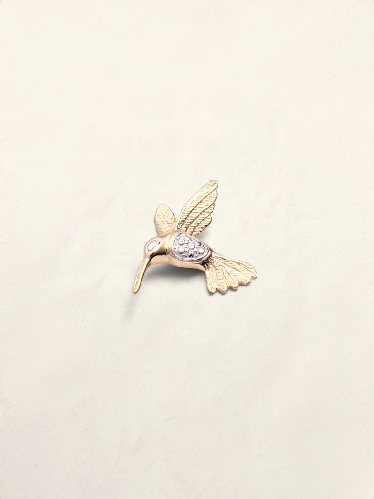 14k Hummingbird Pendant