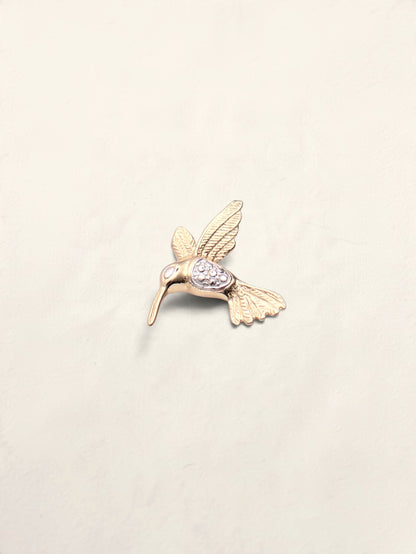 14k Hummingbird Pendant