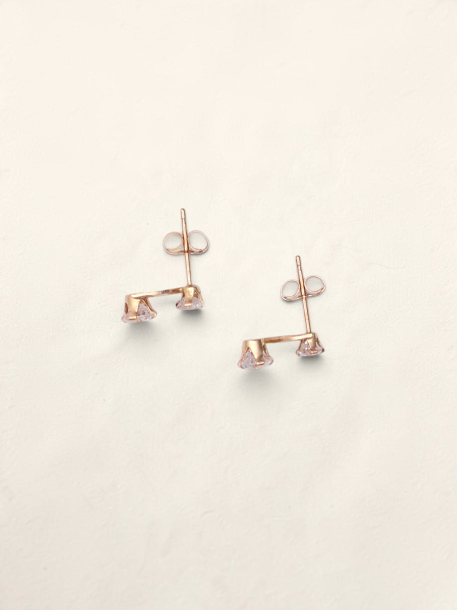 14k CZ Stud Earrings
