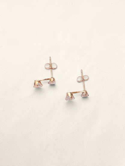 14k CZ Stud Earrings