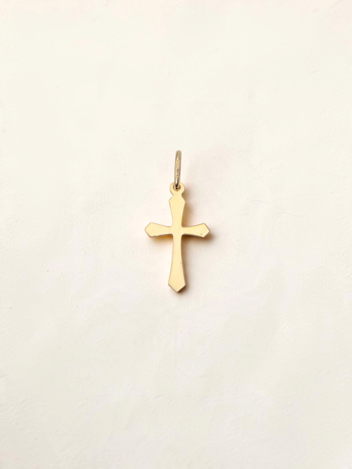 14K Yellow Gold Reversible Cross Pendant
