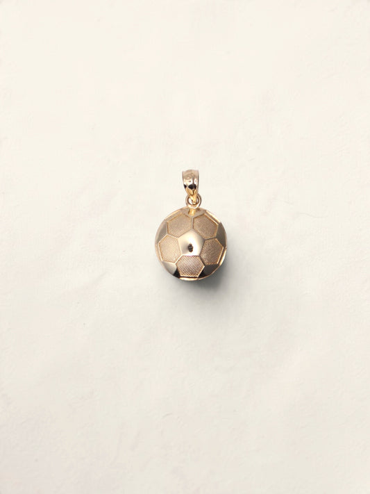 10K Yellow Gold Soccerball Pendant