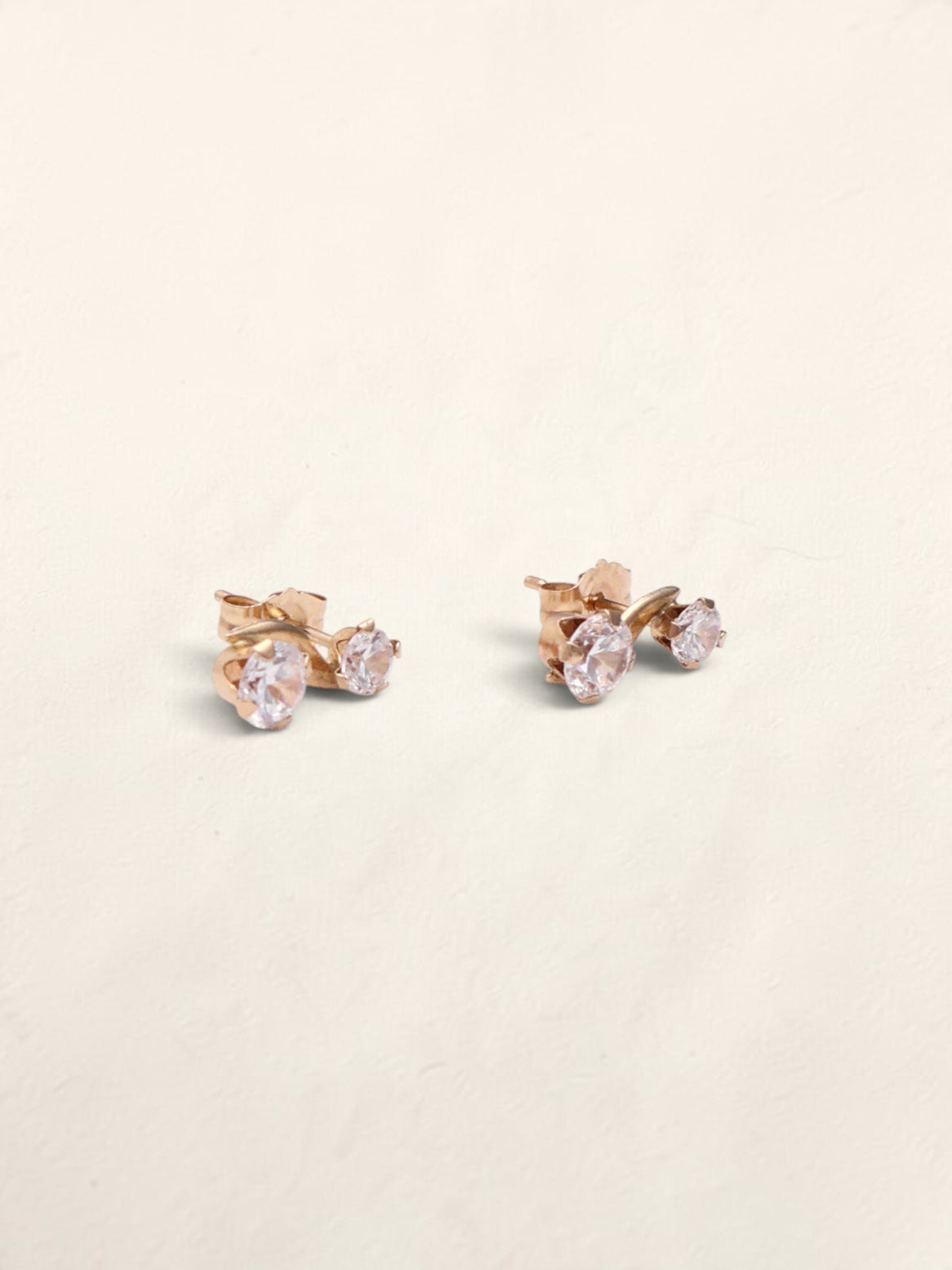 14k CZ Stud Earrings