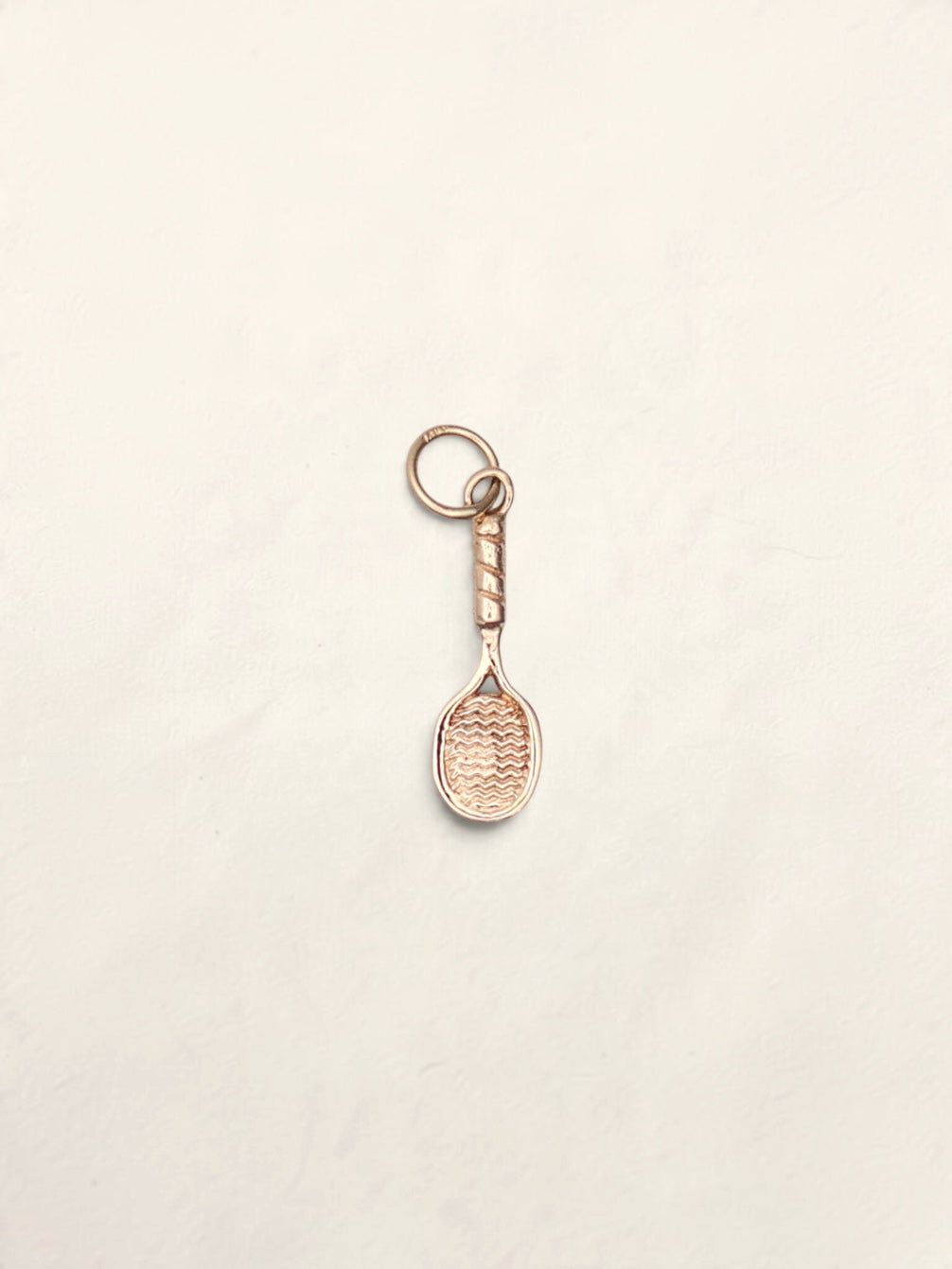 14k Tennis Racquet Pendant