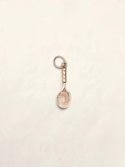 14k Tennis Racquet Pendant