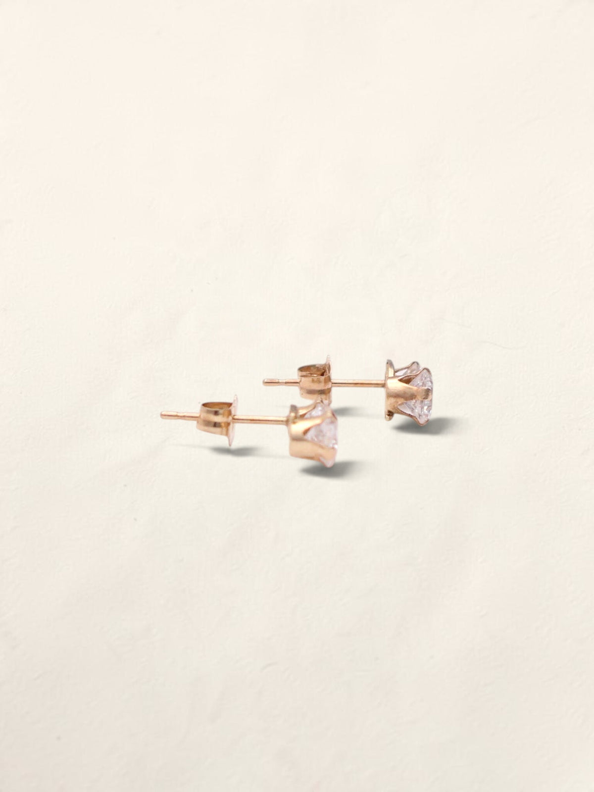14k CZ Stud Earrings