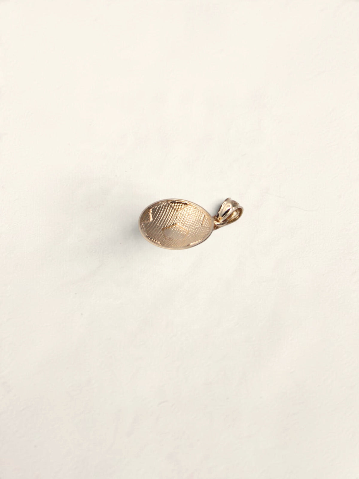 10K Yellow Gold Soccerball Pendant