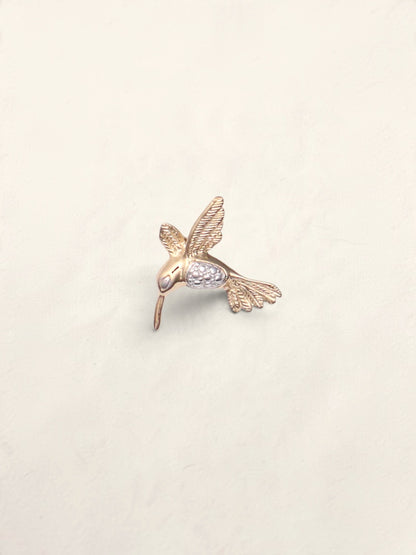 14k Hummingbird Pendant