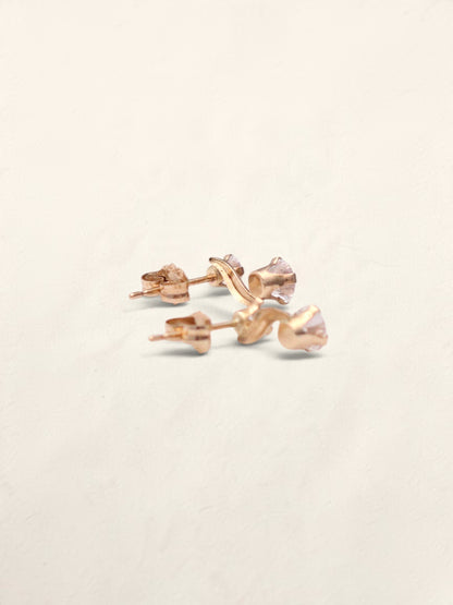 14k CZ Stud Earrings