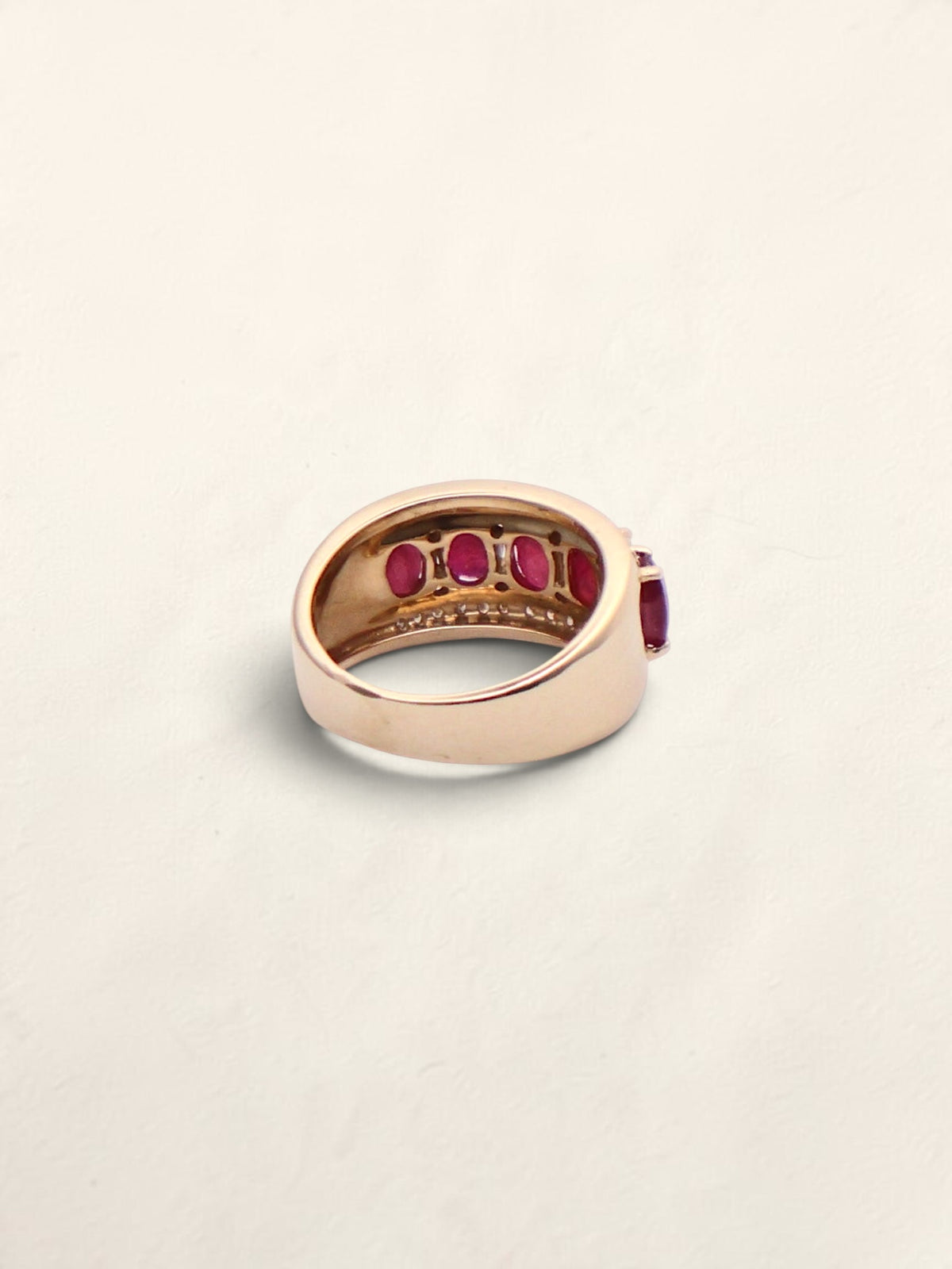 14k Gold Ruby & Diamond Ring