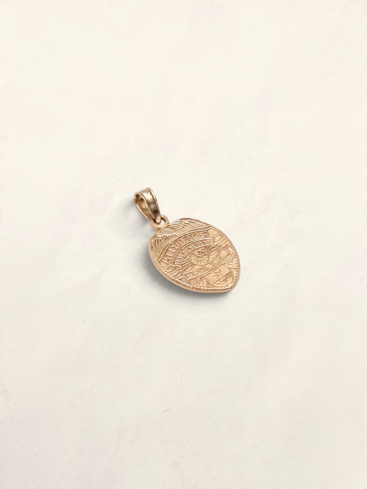 14k Police Badge Pendant