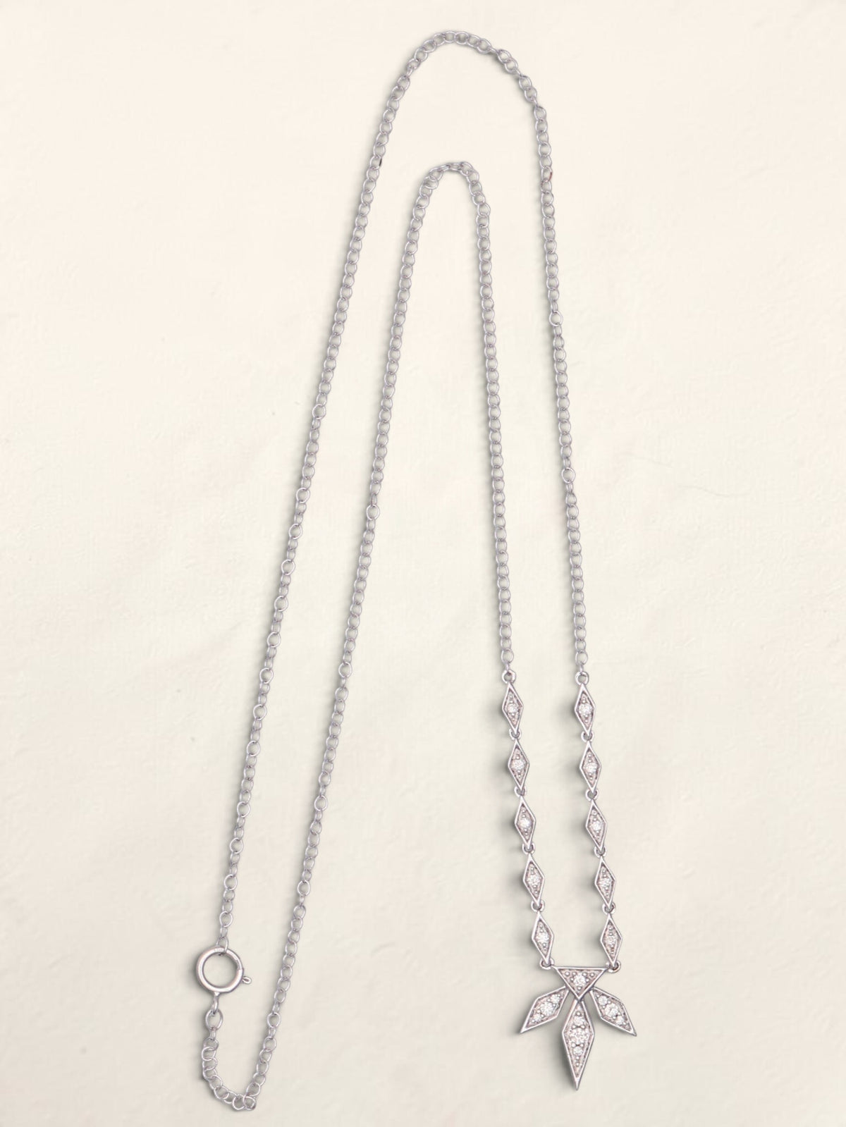 10k WG Disney Snowflake Necklace