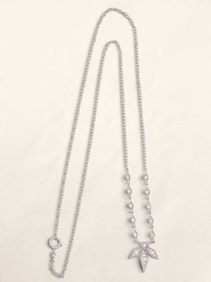 10k WG Disney Snowflake Necklace