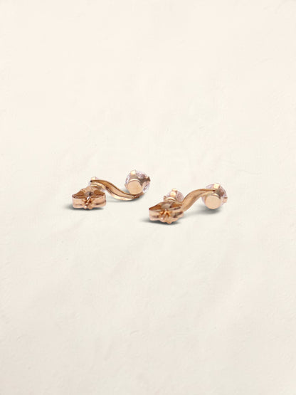 14k CZ Stud Earrings