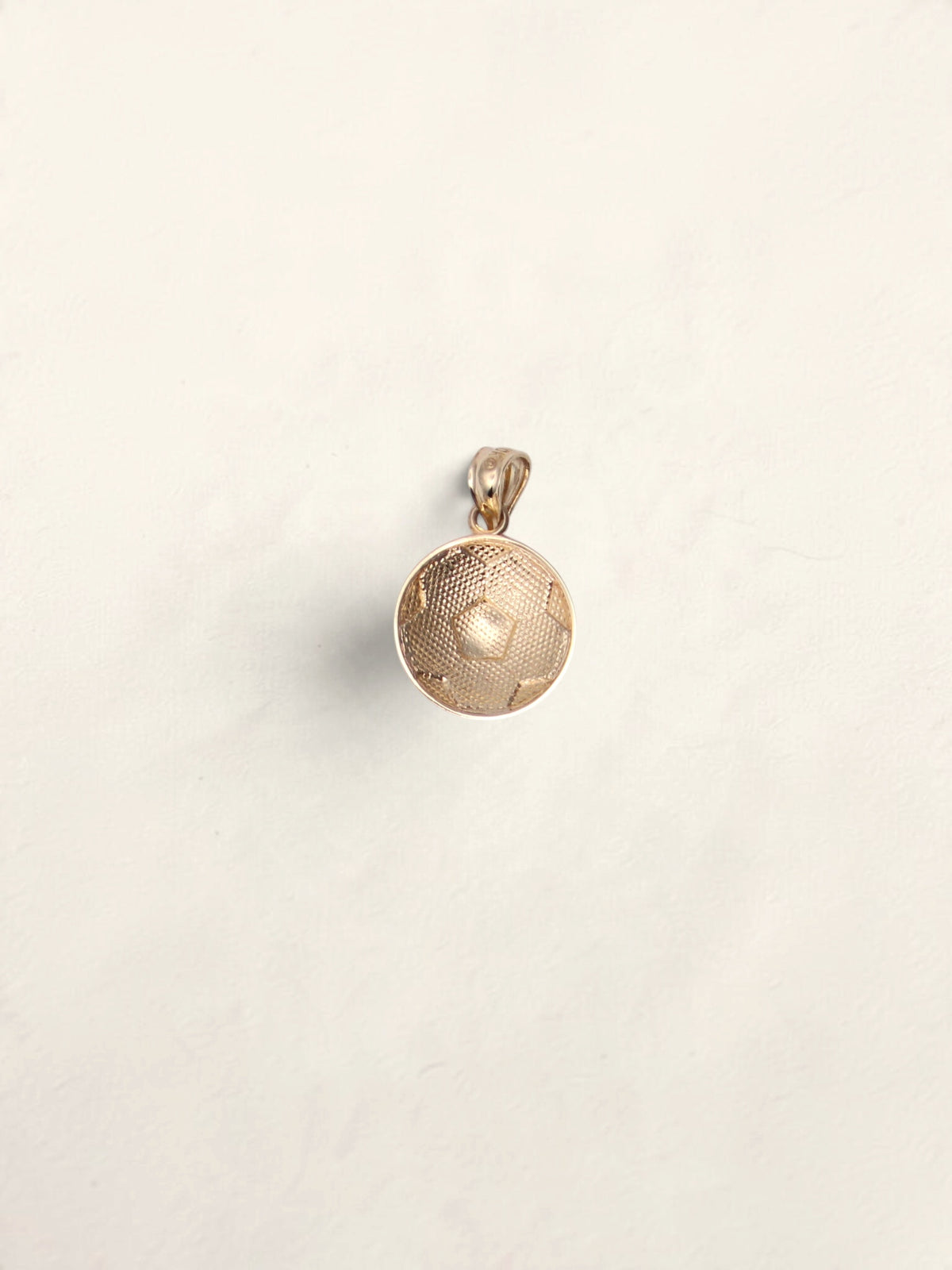 10K Yellow Gold Soccerball Pendant