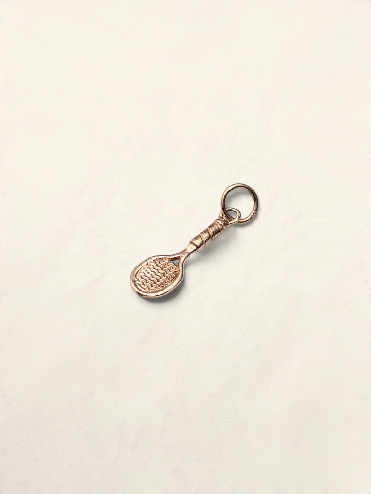 14k Tennis Racquet Pendant