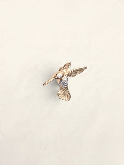 14k Hummingbird Pendant