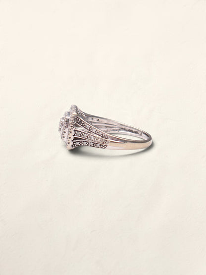 10k Diamond Cushion Ring