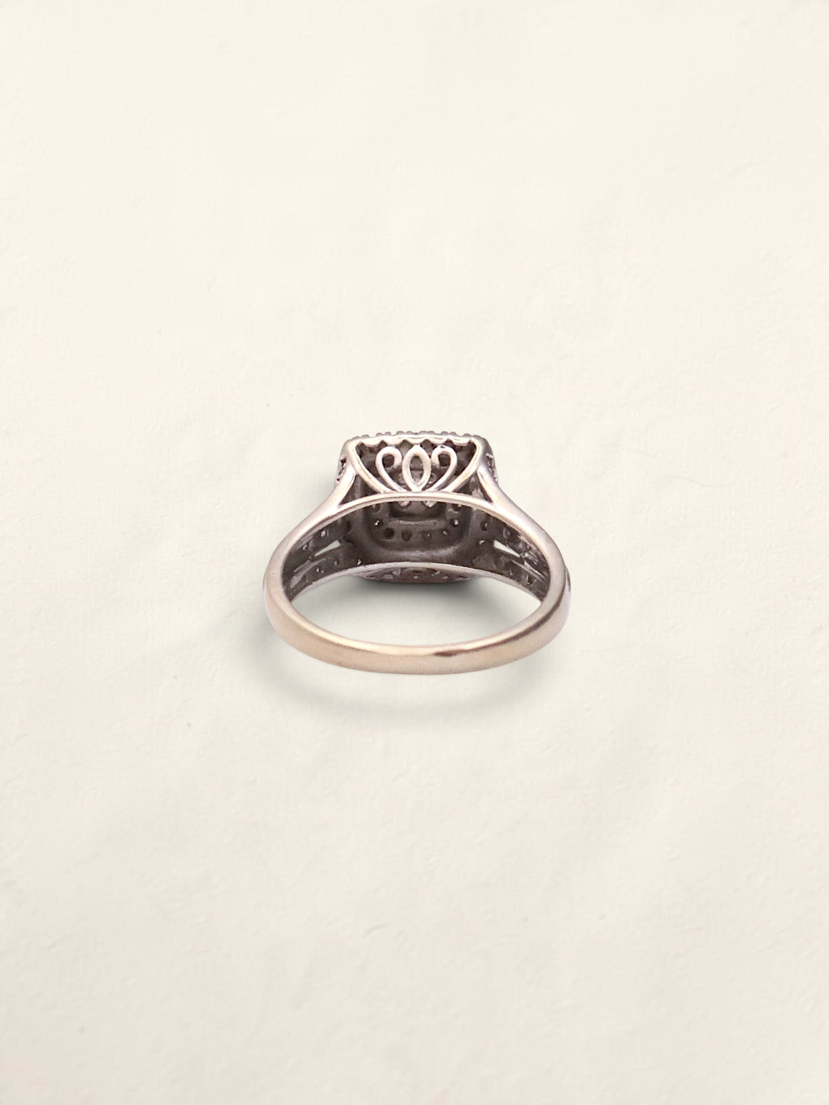 10k Diamond Cushion Ring