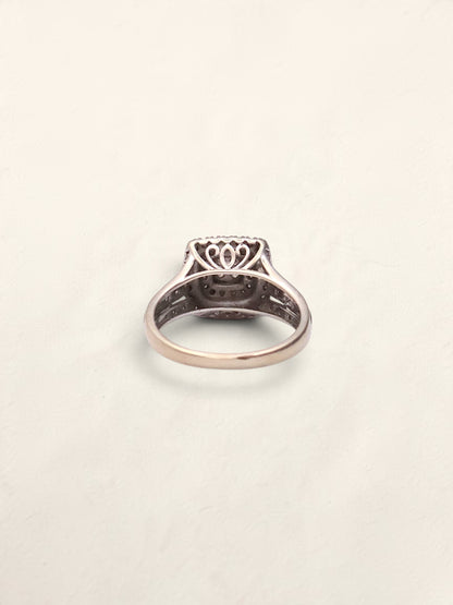10k Diamond Cushion Ring