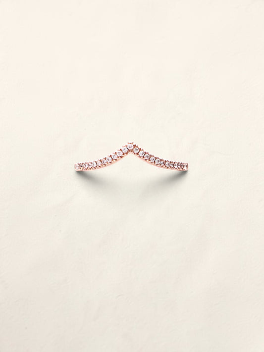 14k Rose Gold Diamond Accent Ring