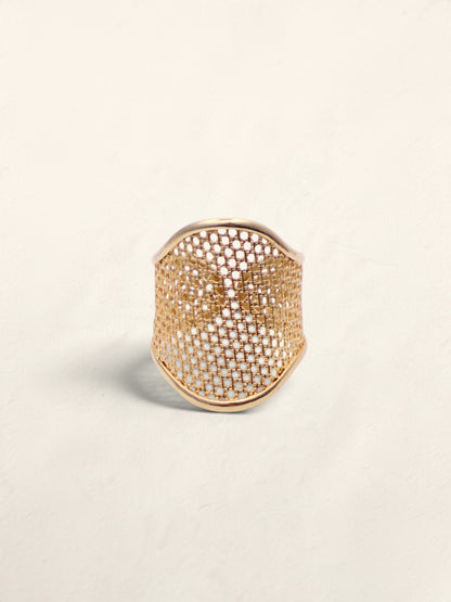 14k Gold Mesh Ring