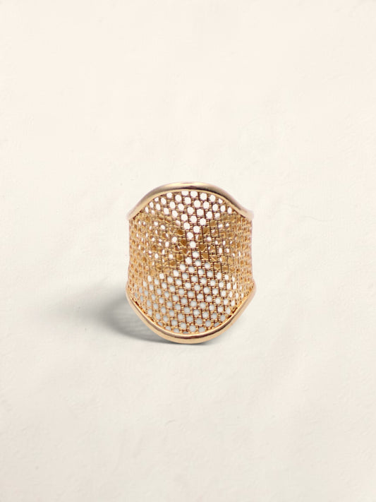 14k Gold Mesh Ring