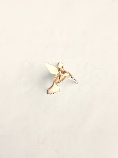 14k Hummingbird Pendant