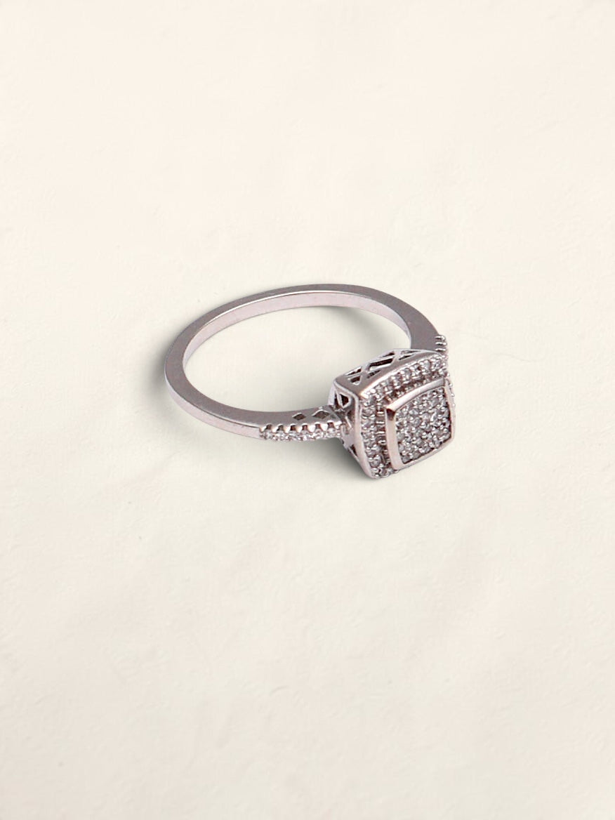 10k WG Diamond Engagement Ring