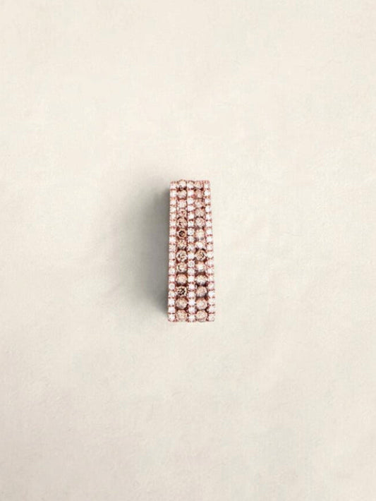 14k Rose Gold Diamond Pendant